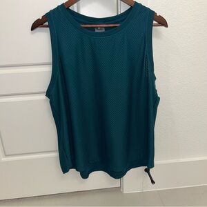 NWOT CALIA Teal Green Mesh Tank Top Women's Renew Body Breeze, Free, Breathe XXL